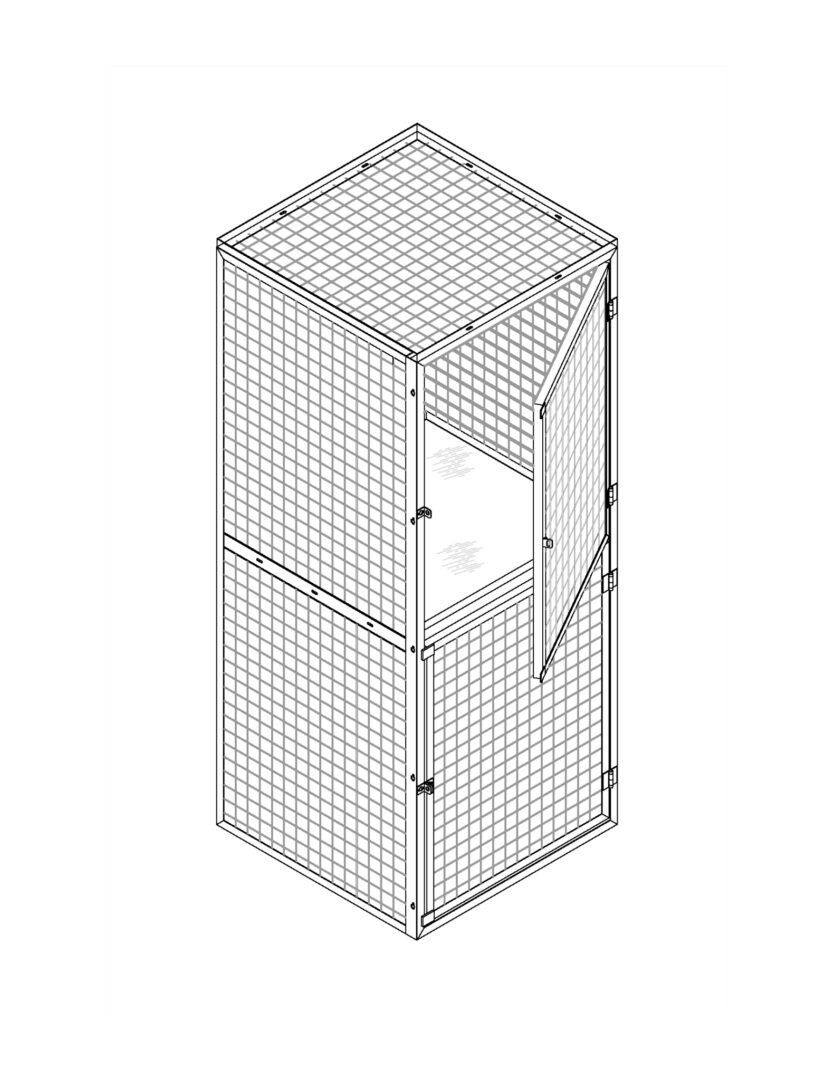 ProGuard double-tier locker construction drawing