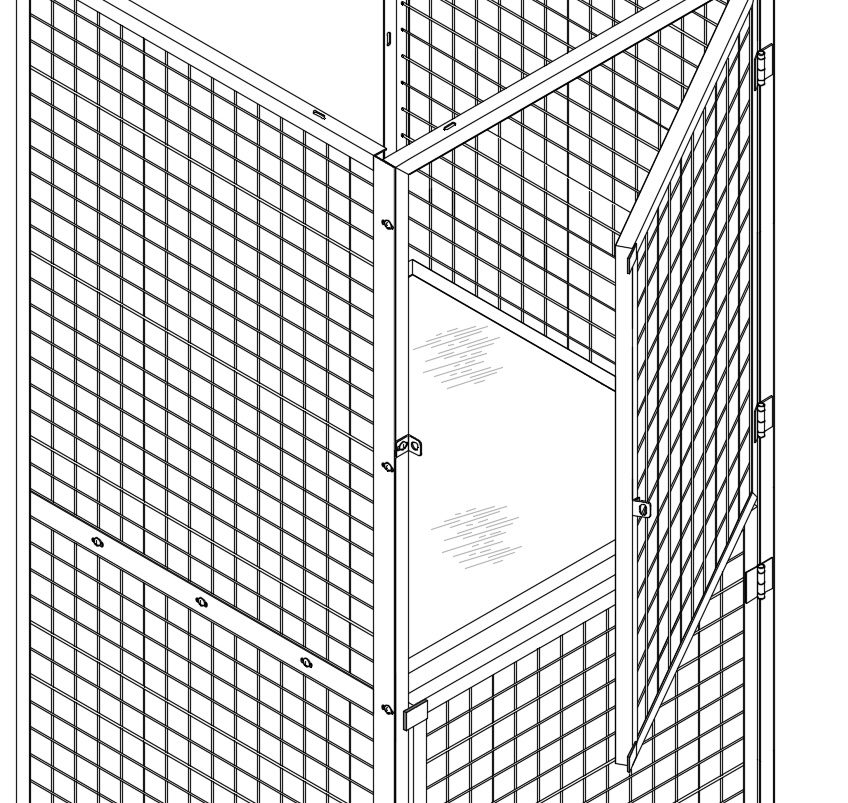 Mid-Shelf / Tier Divider — ProGuard tenant locker construction drawing
