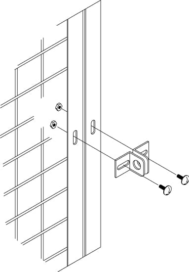 Padlock Hasp — ProGuard tenant locker construction drawing