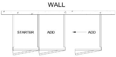 Return Panel To Wall — ProGuard tenant locker construction drawing